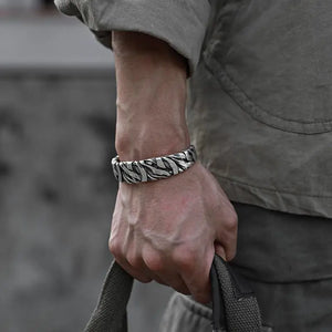 Braided Mens Cuff Bracelet