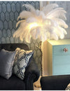 Ostrich Feather Floor Lamp