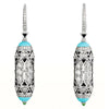 Blue Turquoise  (100% 925 Sterling Silver) Earrings