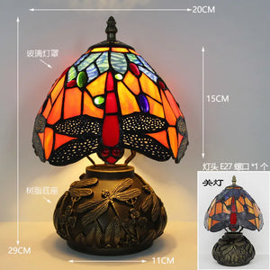 French Table Lamps (Stained Glass)