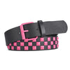 Checker Style Leather Belts