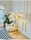 Ostrich Feather Floor Lamp