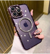 Glitter Magnetic Transparent iPhone Cases