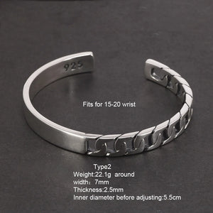 Handmade S925 Sterling Men's Bracelets