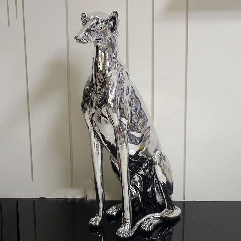 Greyhound/Doberman Decor Sculpture