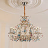 European Floral Chandelier