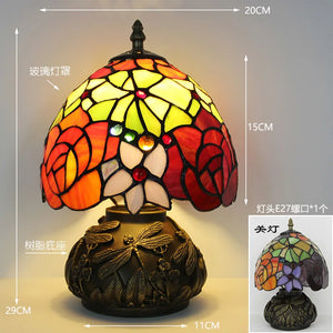 French Table Lamps (Stained Glass)