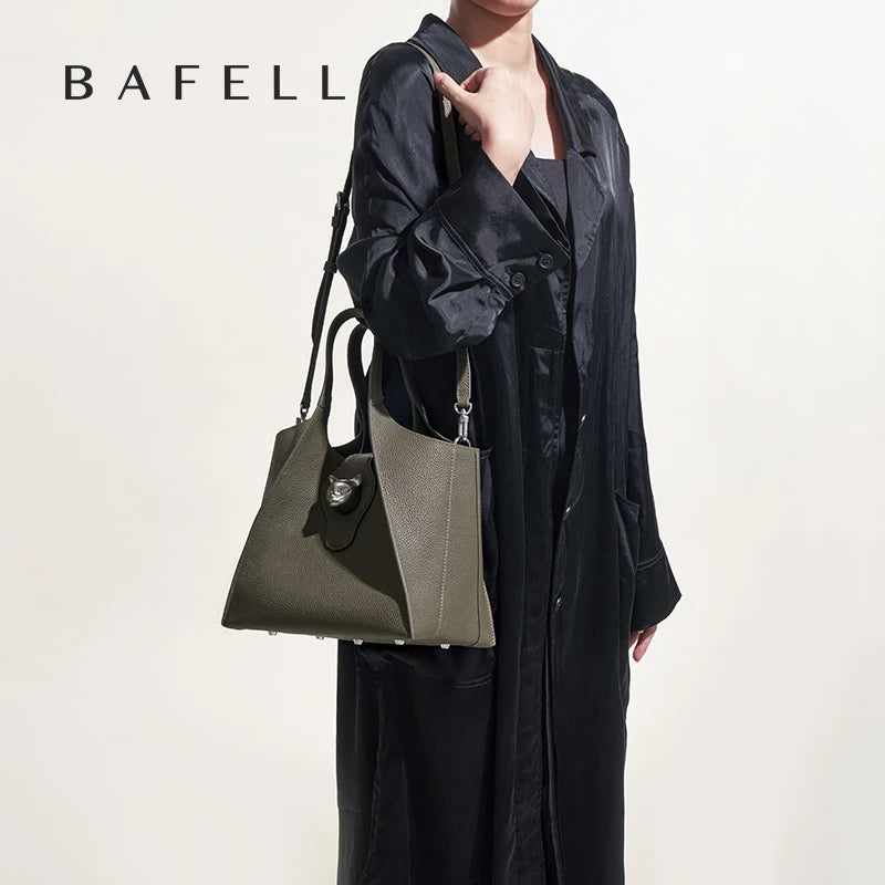 BAFELLI (Business Style) Leather Handbag