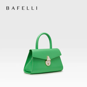 BAFELLI Mini Green Leather Handbag