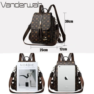 Leather Ladies (Kangaroo/Design) Backpack