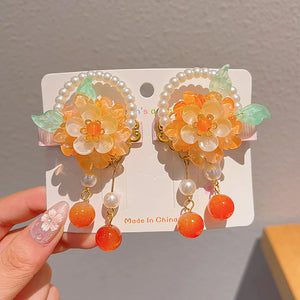 Butterfly Flower Hairclips (1pair)