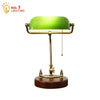 Vintage Table Lampshade (Wood/Copper Base)