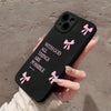 Pink Bow (God Love) iPhone Cases