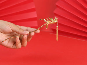 Phoenix Hairpin (S925 Sterling Silver+Gold)