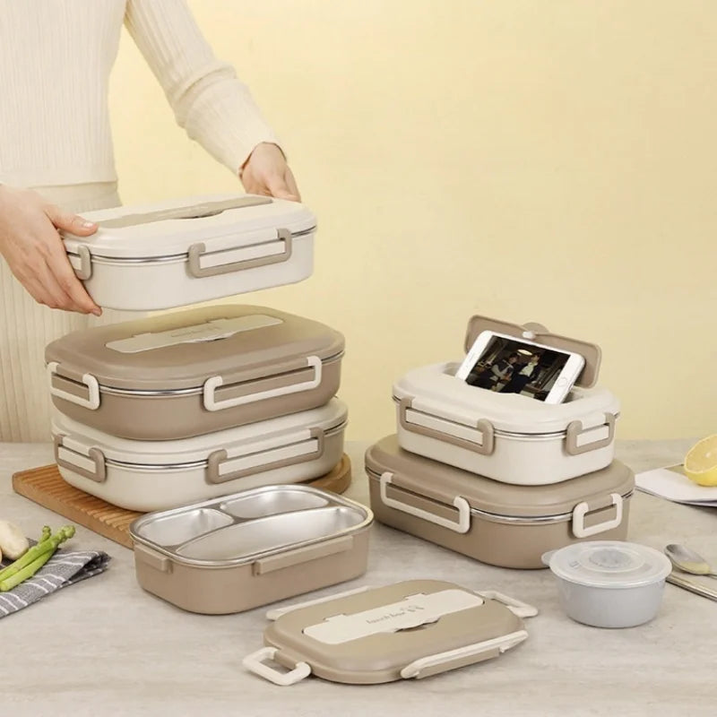 Insulated Lunch Box (Stainless Steel with cover)