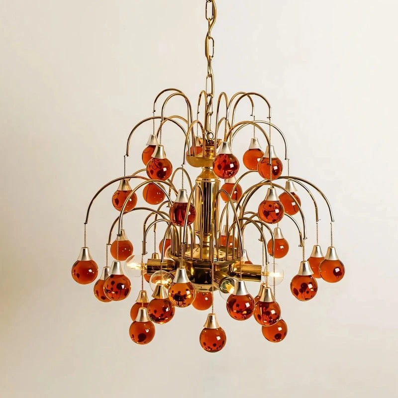 Italian Droplet (Purple/Red) Chandelier