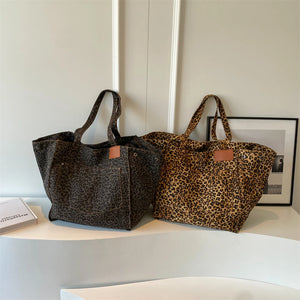 Leopard Print (Canvas) Beach Bags