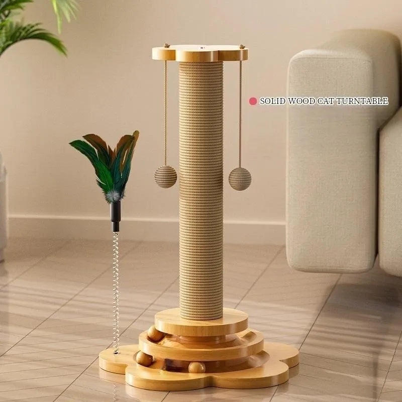 Pet Cat Scratching Play Post