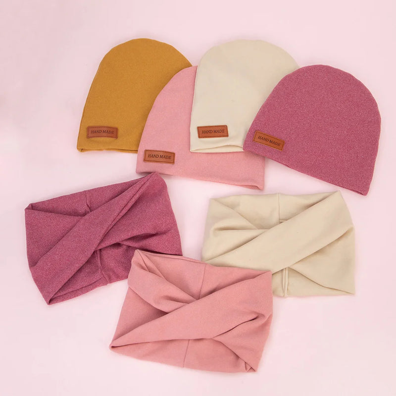 Baby Infant Beanies (2Pcs/Set)