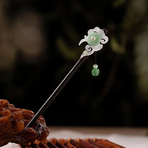 Wooden Moon/Flower Hair Sticks