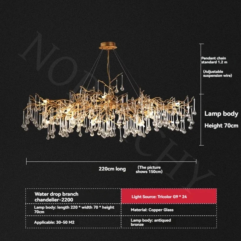 Luxury French (Branch) Chandelier