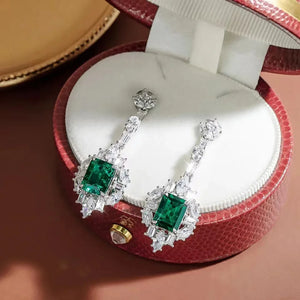 Emerald/Vintage (100% 925 Sterling Silver) Earrings