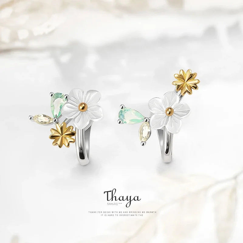 Sun Flower S925 Silver (Clip Earrings)