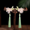 Flower Tassel (Oriental) Hair Clips