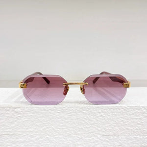 Rimless Square UV400 Sunglasses