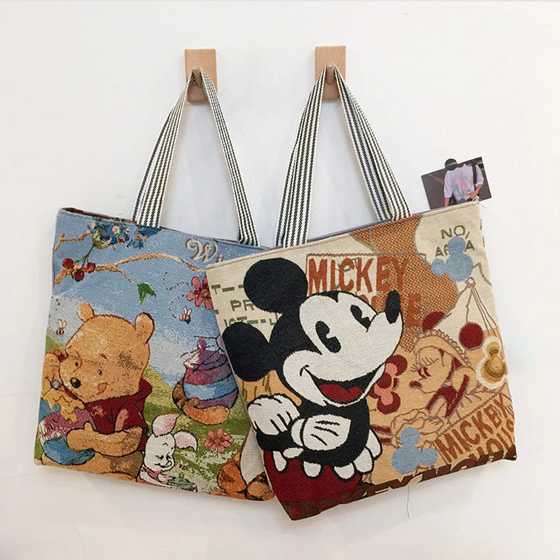 Stitch/Mickey/Winnie (Canvas) Shopping Bags