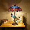 Tiffany European (Peacock) Table Lamp