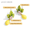 Lemon Enamel 18k Gold Earrings
