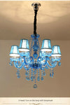Mediterranean Blue-Crystal Chandelier