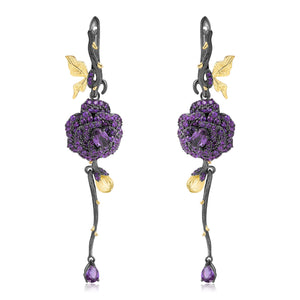 Elegant Garnet Gemstone Earrings USA