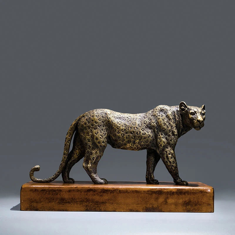 Leopard Decor (Bronze) Statue/Sculpture