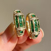 EMERALD/DIAMOND (925 Silver) Jewelry Set