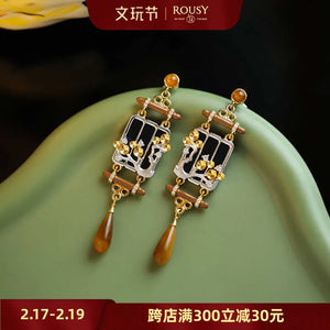 Antique/Oriental Design "Mosong Danqing" Earrings