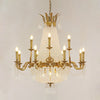 European Gold/Candle Chandelier