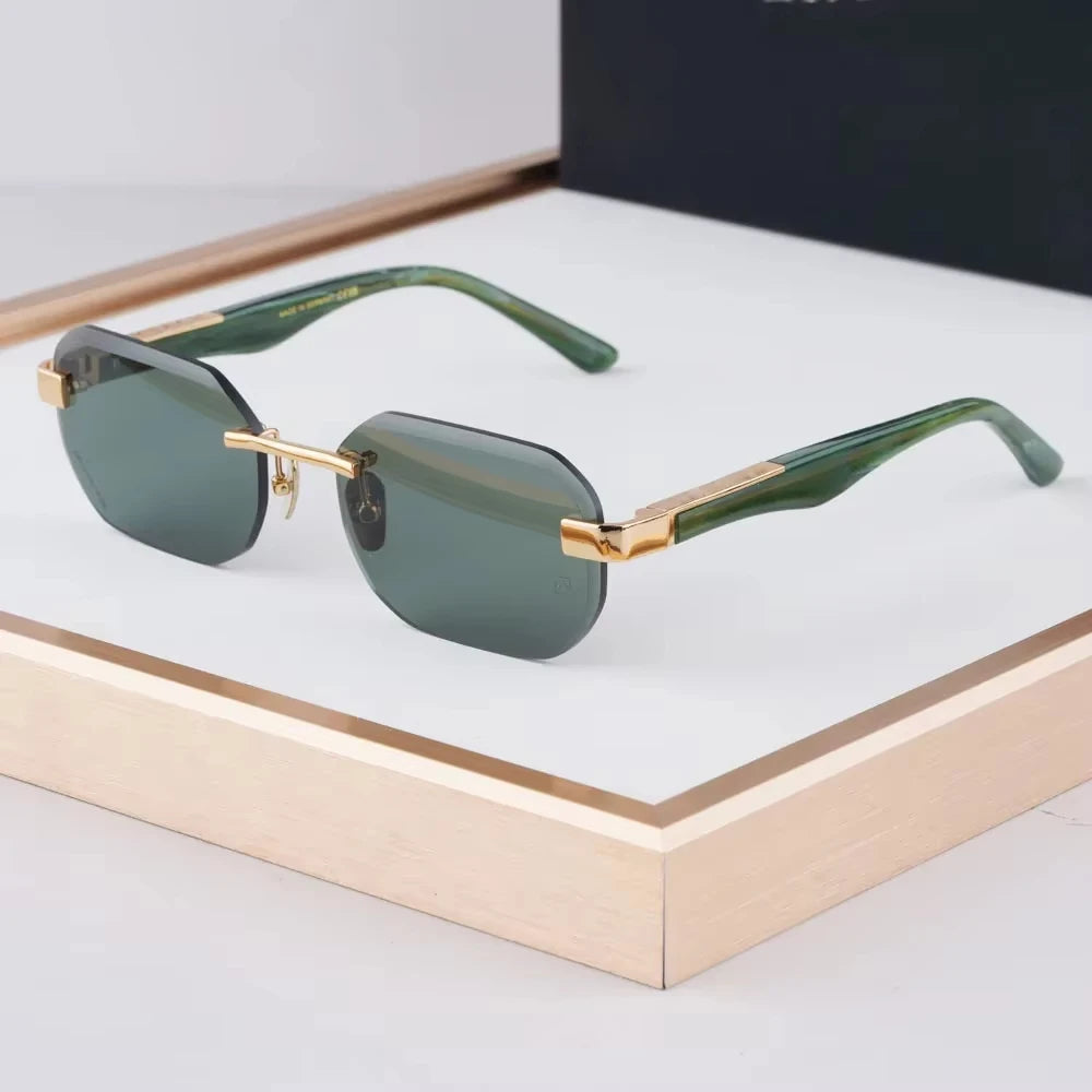 Rimless Square UV400 Sunglasses