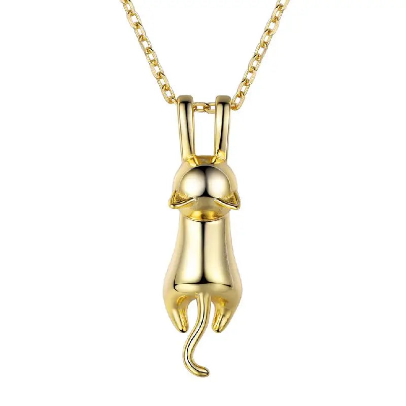Cat Kitty 925 Sterling Necklaces
