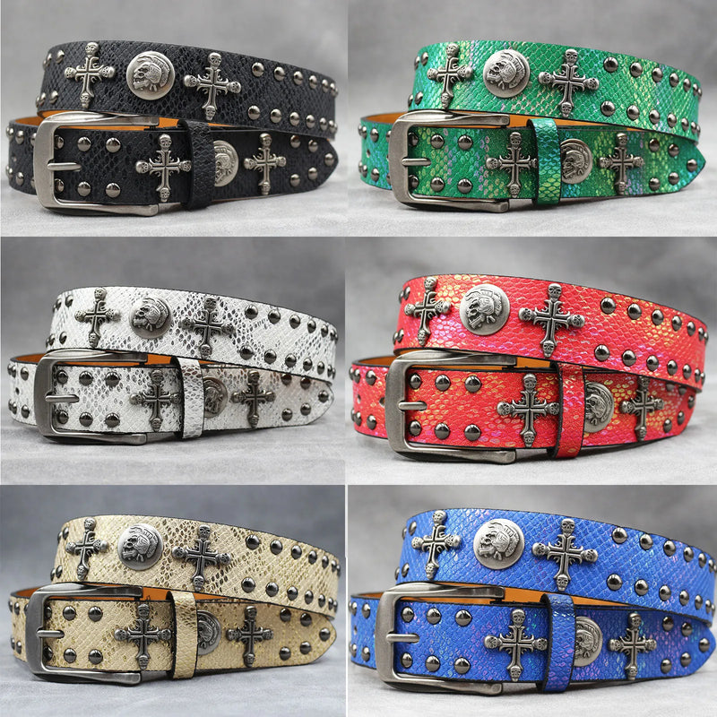 Cross/Cowboy/Stud Leather Belts