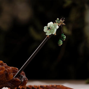 Wooden Moon/Flower Hair Sticks