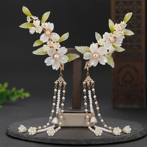 Butterfly Flower Hairclips (1pair)