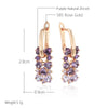 Purple Rain - Rose Gold Earrings