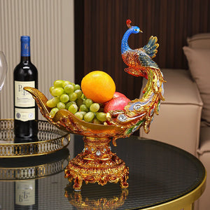 Peacock Fruit Plate/Decor Ornament