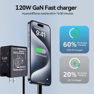 Charger Fast (GaN120W) (Retractable)