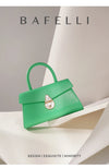 BAFELLI Mini Green Leather Handbag