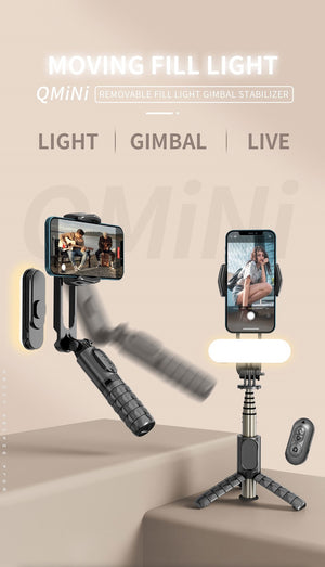 Gimbal Selfie Stick (light shutter)