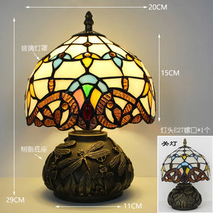 French Table Lamps (Stained Glass)