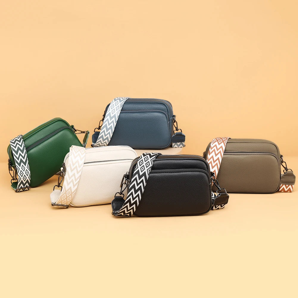 Genuine Leather (Wide Strap) Fashion Bag